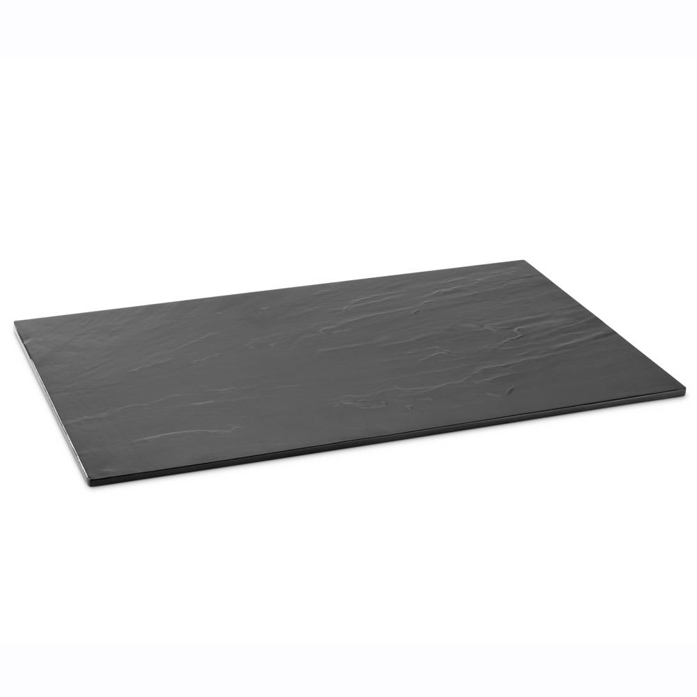 Vollrath V22161 20 7/8" x 12 3/4" Rectangular Reversible Platter - Melamine, Slate/Granite