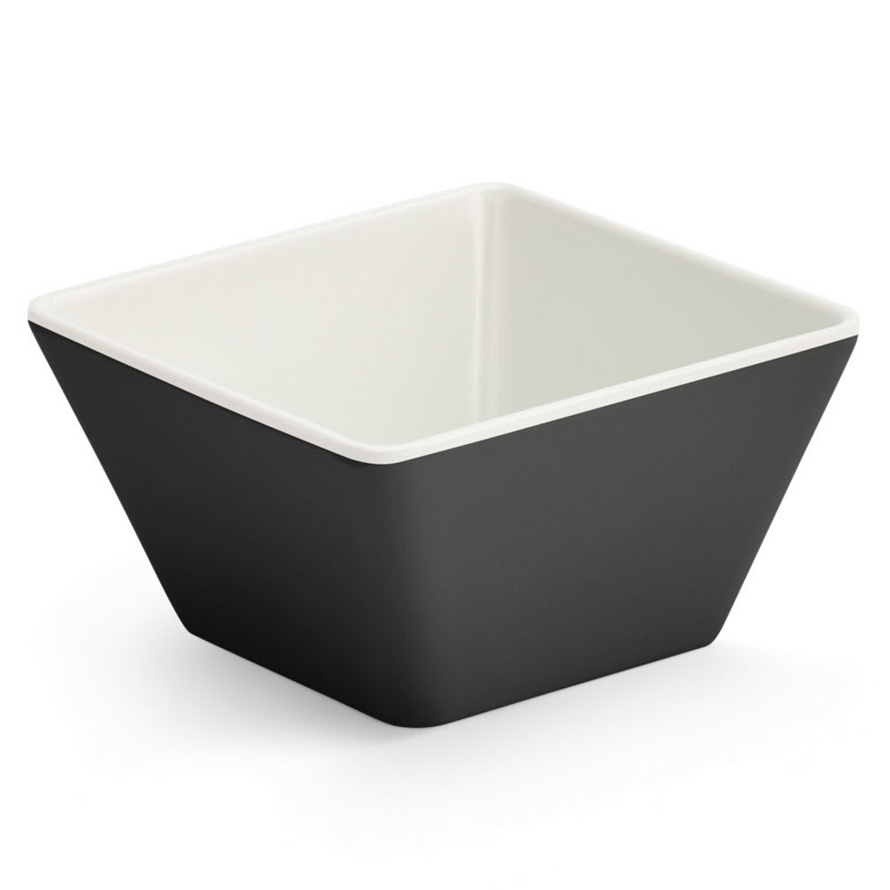 Vollrath V2220020 4 oz Square Melamine Bowl, Black