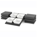 Vollrath V22202 50 oz Square Melamine Serving Bowl, White thumbnail 2