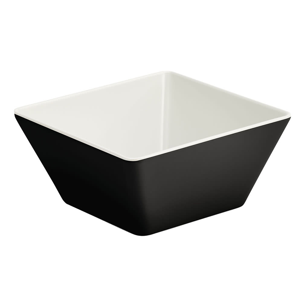 Vollrath V2220220 1 1/2 qt Square Melamine Serving Bowl, Black