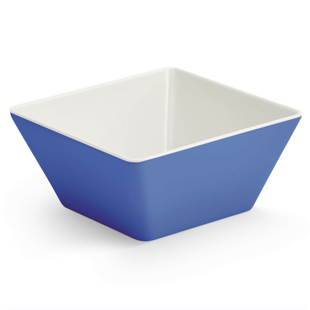 Vollrath V2220230 50 oz Square Melamine Serving Bowl, Blue