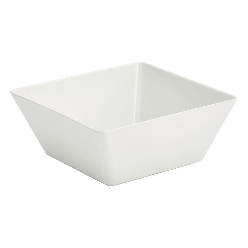 Vollrath V22203 3 qt Square Melamine Serving Bowl, White