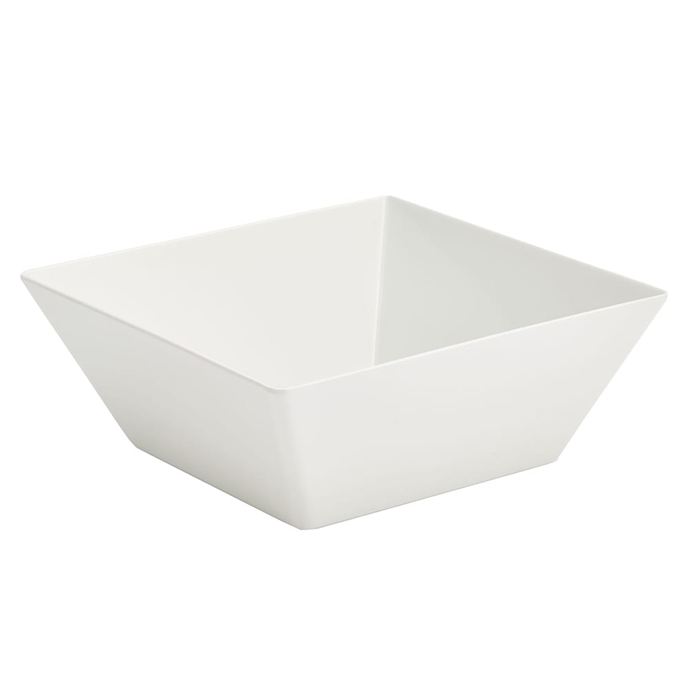 Vollrath V22204 6 5/8 qt Square Melamine Serving Bowl, White