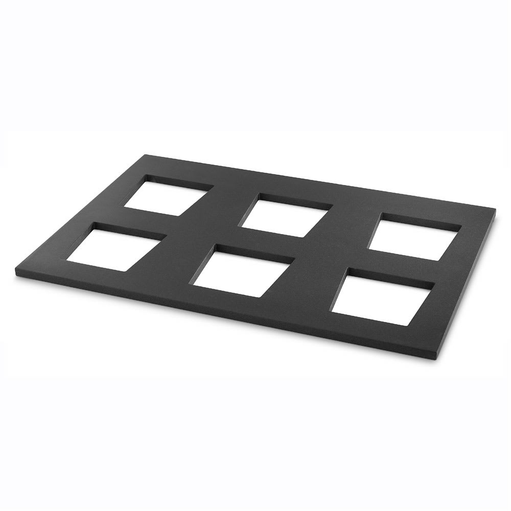 Vollrath V904975 Display Shelf for (6) V22202 Bowls - 19 11/16" x 29 1/2", Wood, Black