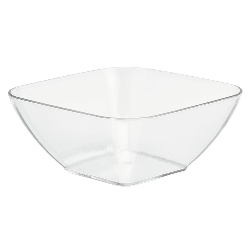 Vollrath V928000 4 1/4 qt Square Serving Bowl - Acrylic, Clear