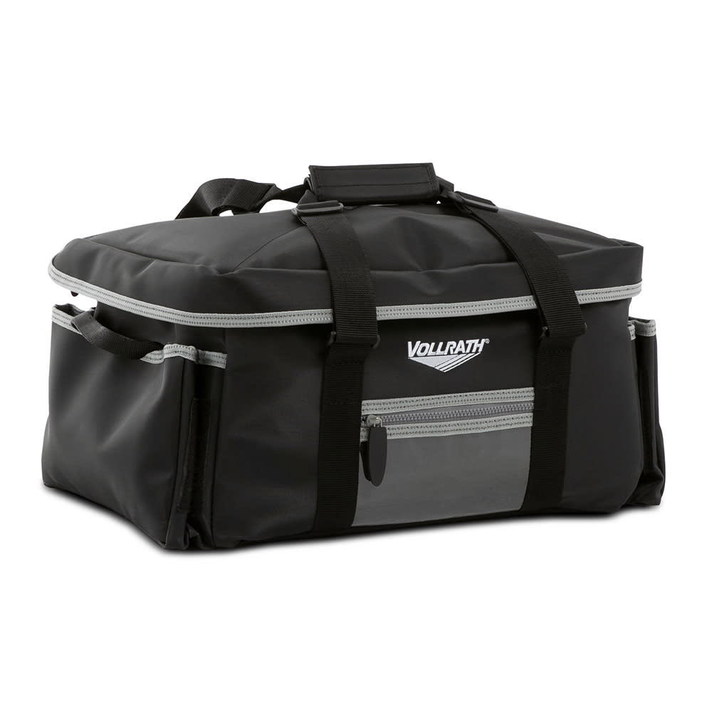 Vollrath VCBM500 Catering Bag w/ Removable Liner - 17" x 13" x 9", Black
