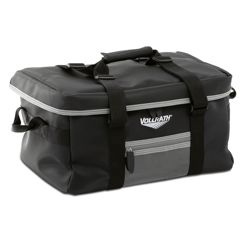 Vollrath VDBM500 Catering Bag w/ Vinyl Liner - 17" x 13" x 9", Black