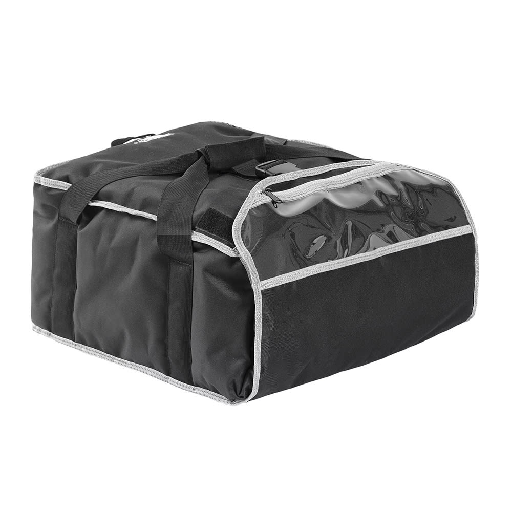 Vollrath VPB118 Pizza Delivery Bag w/ Carrying Straps - 19"W x 19"D x 9"H, Black