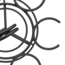 Vollrath WR-1026-06 Circular Wire Stemware Flight Caddy - Holds 6 Glasses, Black thumbnail 5