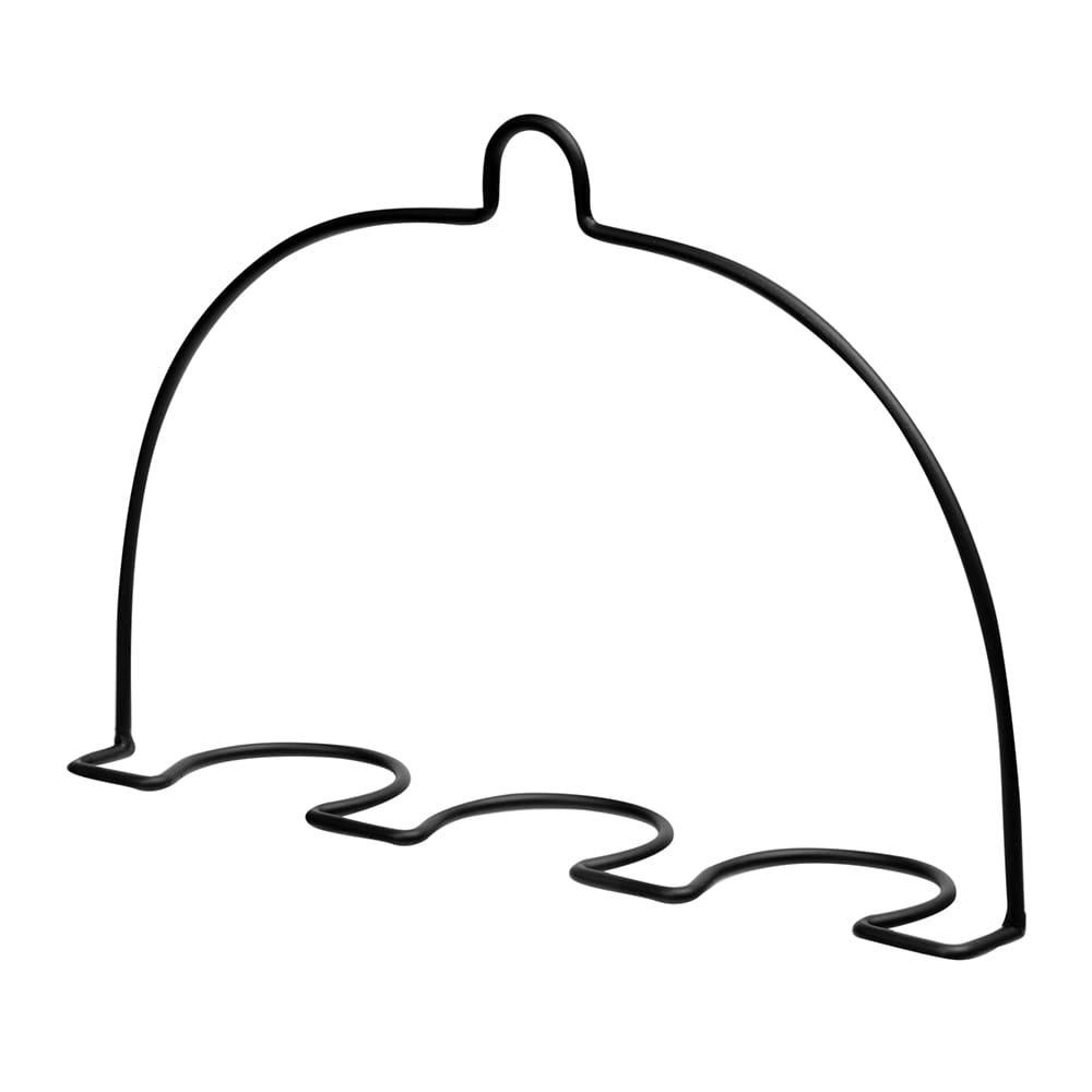 Vollrath WR-1028-06 In-Line Wire Stemware Flight Caddy - Holds 3 Glasses, Black