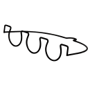 Vollrath WR-1028-06 In-Line Wire Stemware Flight Caddy - Holds 3 Glasses, Black thumbnail 2