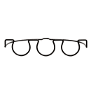 Vollrath WR-1028-06 In-Line Wire Stemware Flight Caddy - Holds 3 Glasses, Black thumbnail 3