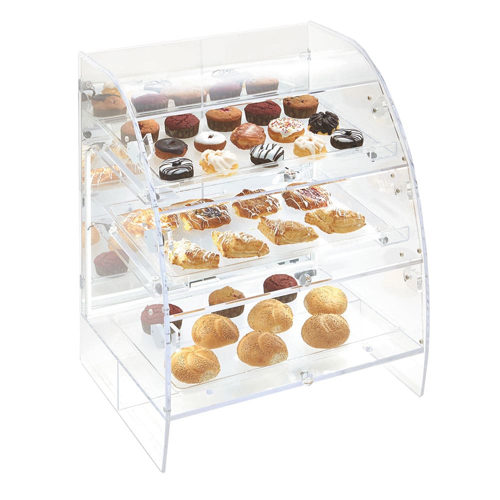 Vollrath XLBC3P-1826-13 3 Tier Dual-Service Pastry Display Case - Acrylic, Clear