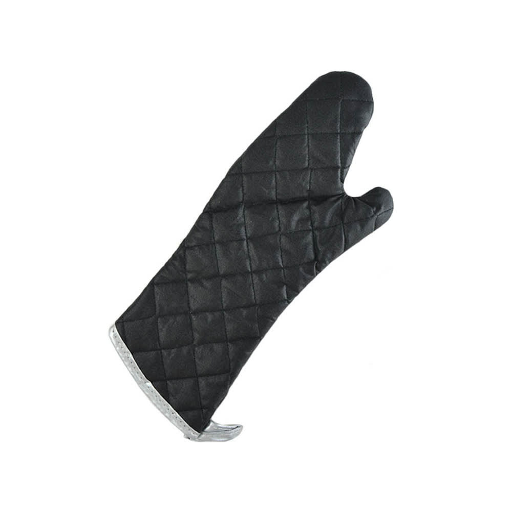 Intedge 17" Charcoal Fire Retardant Oven Mitt, Black (336C-17)