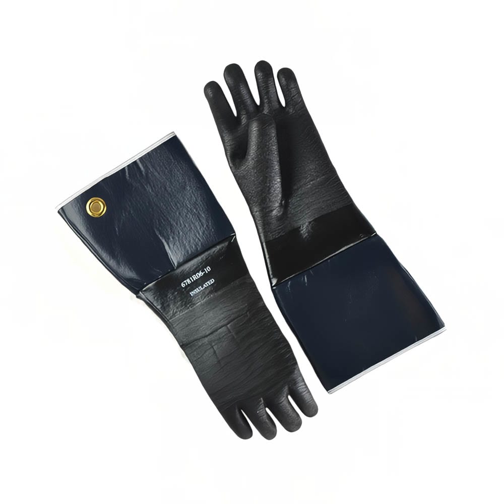 Intedge 18" Neoprene Rubber Glove w/ Flocked Lining (6718IR-06-10)