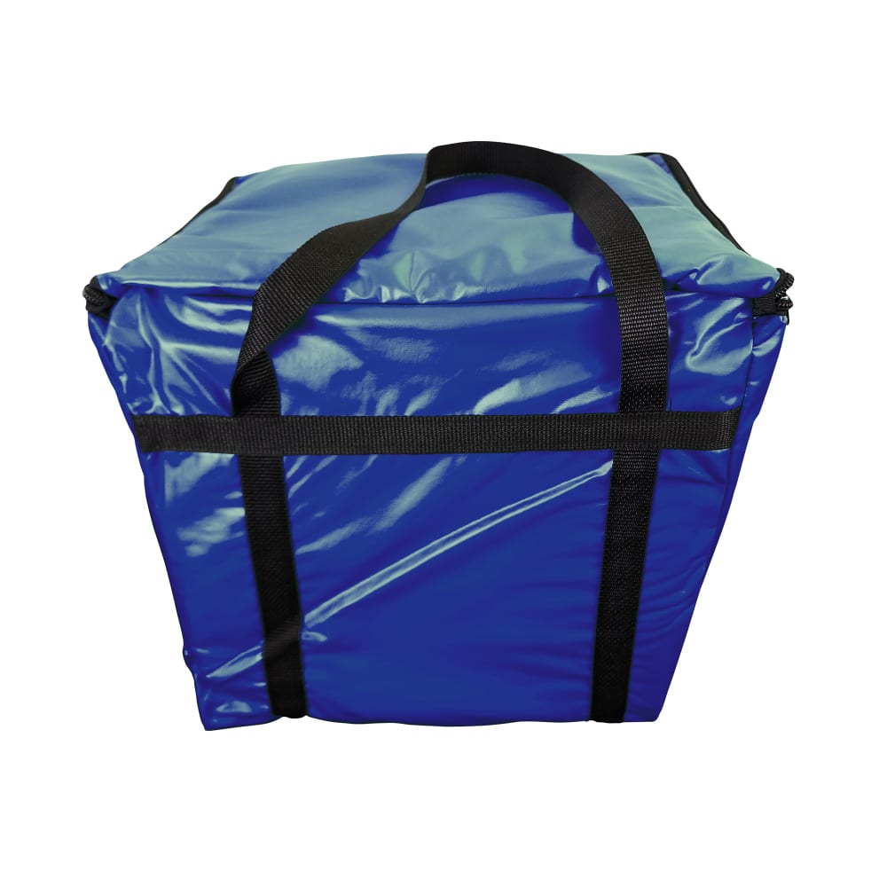 Intedge Insulated Food Carrier - 11" x 13" x 12", Vinyl, Navy (IFC-2)