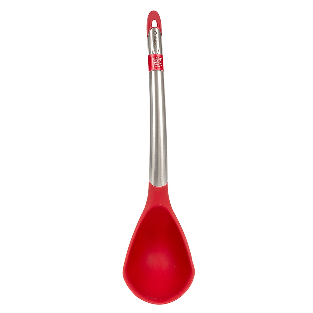 Cuisipro 12 1/4" Ladle w/ Ergonomic Curved Handle, Red (71-12501L)