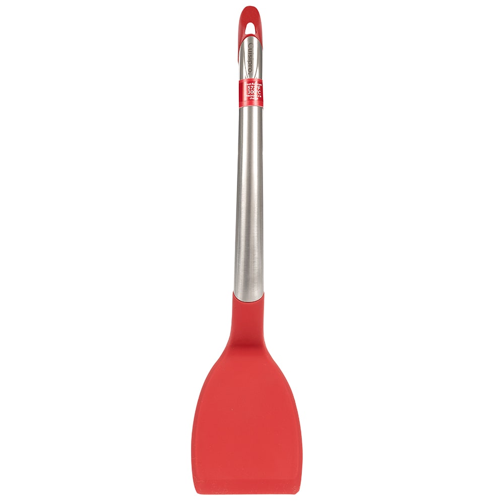 Cuisipro 12 1/2" Turner w/ Ergonomic Curved Handle, Red (71-12502L)