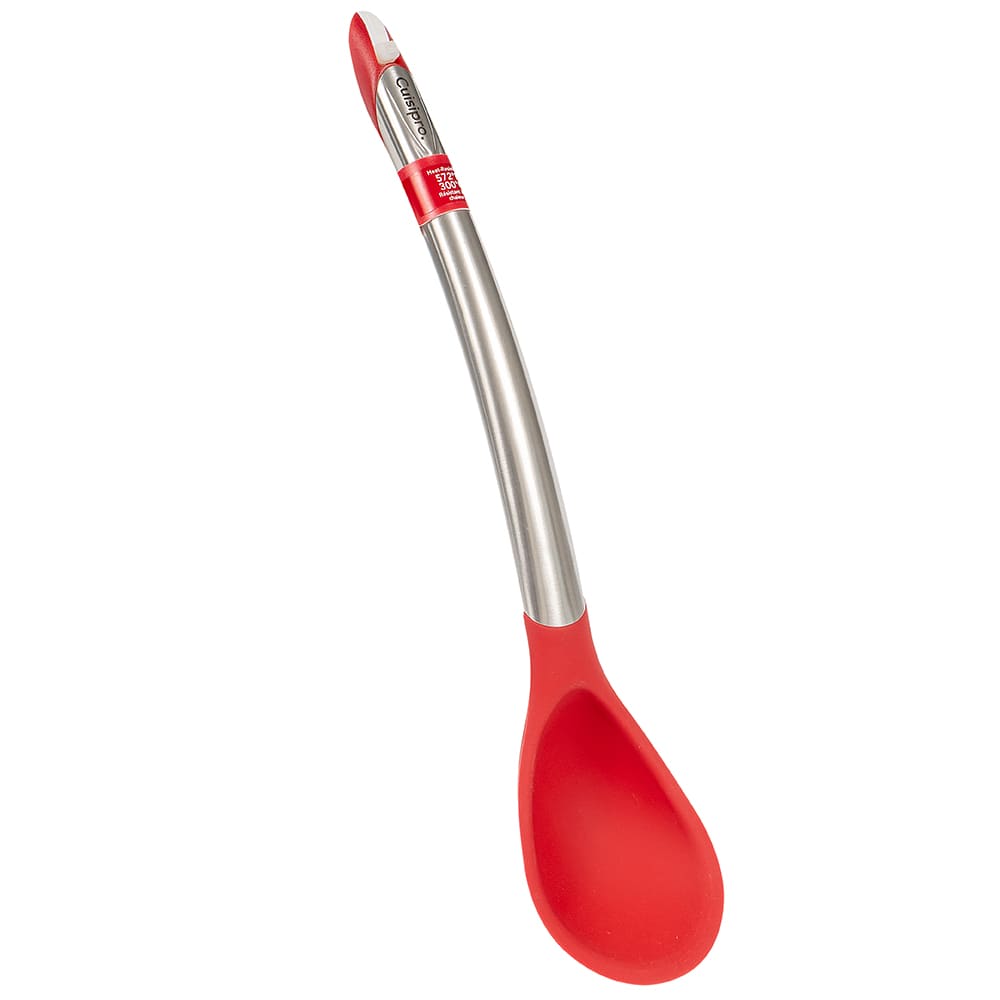 Cuisipro 12" Spoon w/ Ergonomic Curved Handle, Red (71-12503L)