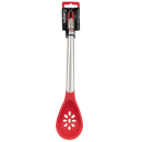 Cuisipro 12" Slotted Spoon w/ Ergonomic Curved Handle, Red (71-12508L) thumbnail 4