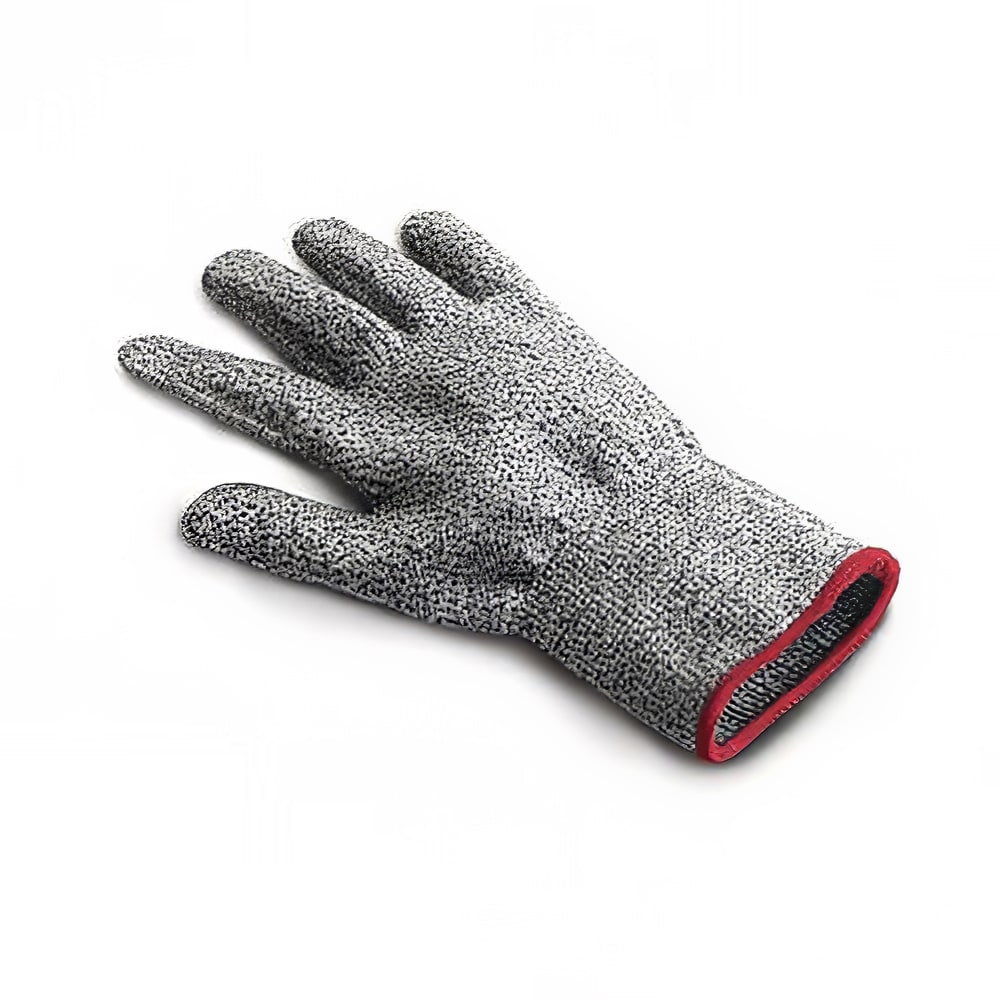 Cuisipro Cut Resistant Glove - Nylon, Gray w/ Red Wrist Band (74-7329)