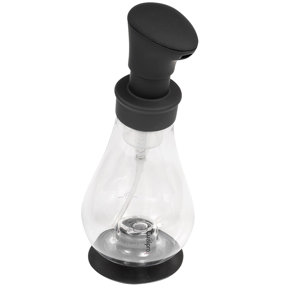 Cuisipro Foam Pump for Liquid Soap w/ Suction Cup, Black (83-758002)