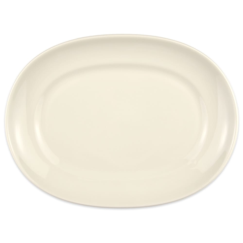 Homer Laughlin HL12242100 12" Oval RE-21 Platter - China, Ivory
