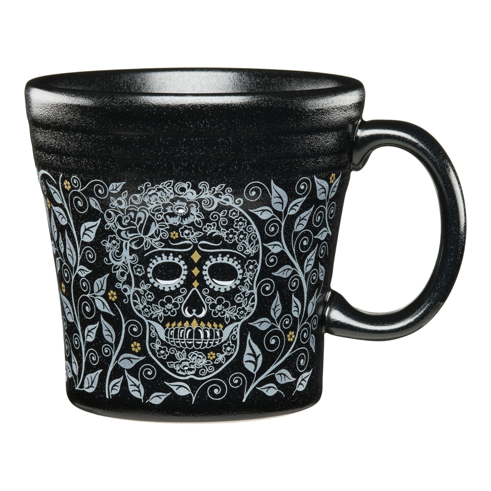 Fiesta 15 oz Skull and Vine® Mug - China, Black (HL147541590)