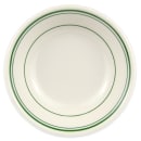 Homer Laughlin HL1631 6 oz Round Fruit Bowl - China, Ivory w/ Green Band thumbnail 3