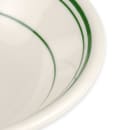 Homer Laughlin HL1631 6 oz Round Fruit Bowl - China, Ivory w/ Green Band thumbnail 5
