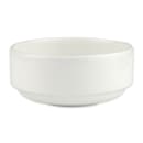 Homer Laughlin HL20016800 13 oz Round Alexa Stackable Bouillon Bowl - China, Ameriwhite thumbnail 2