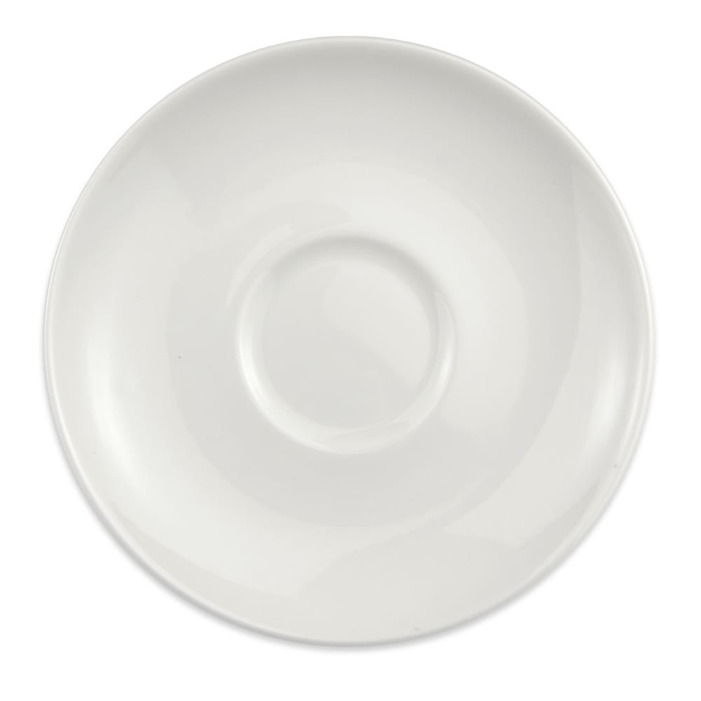 Homer Laughlin HL20156800 6 1/2" Round Alexa Saucer - China, Ameriwhite