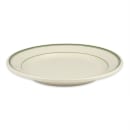 Homer Laughlin 2051 9" Round Plate - China, Ivory w/ Green Band thumbnail 3