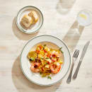 Homer Laughlin 2051 9" Round Plate - China, Ivory w/ Green Band thumbnail 6