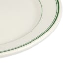 Homer Laughlin HL2061 9 5/8" Round Plate - China, Ivory w/ Green Band thumbnail 4