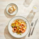 Homer Laughlin HL2061 9 5/8" Round Plate - China, Ivory w/ Green Band thumbnail 6