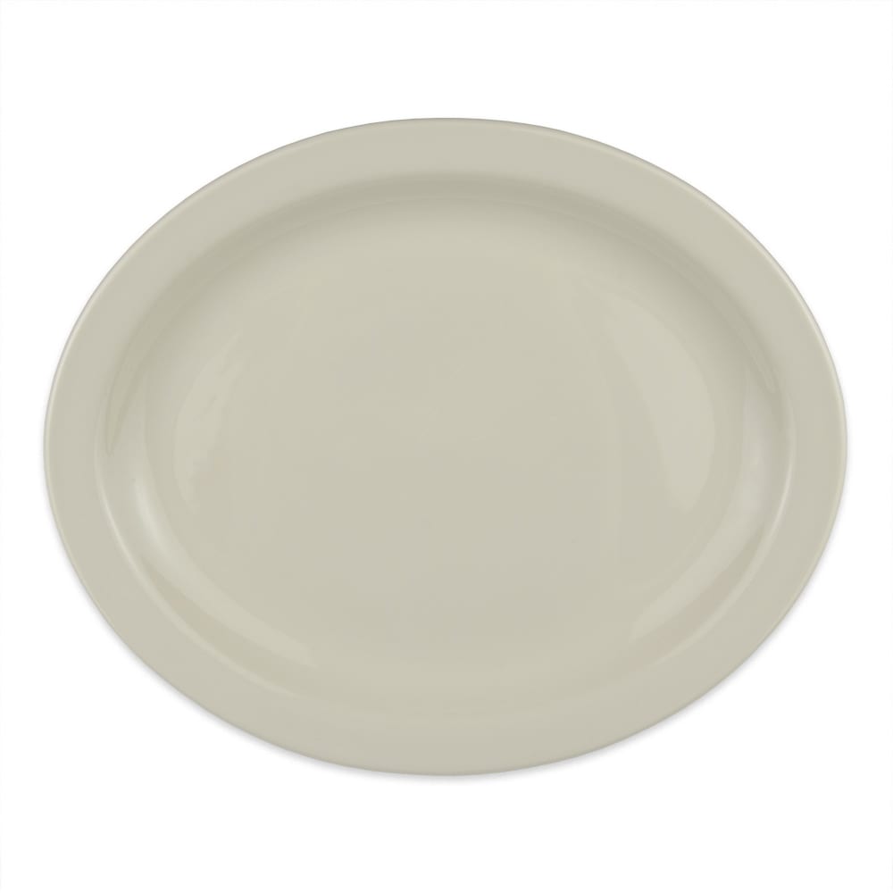 Homer Laughlin HL26100 13 3/4" x 11 1/4" Oval Platter - China, Ivory