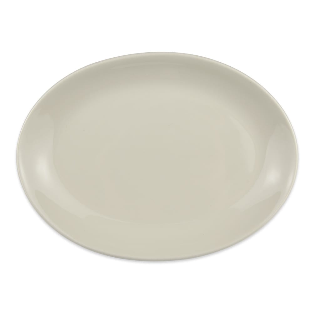 Homer Laughlin HL31200 10" x 7 3/4" Oval Empire Platter - China, Ivory