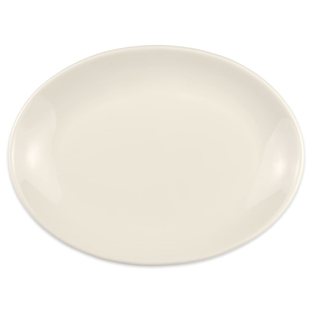 Homer Laughlin HL31300 11 1/2" x 8 5/8" Oval Empire Platter - China, Arctic White
