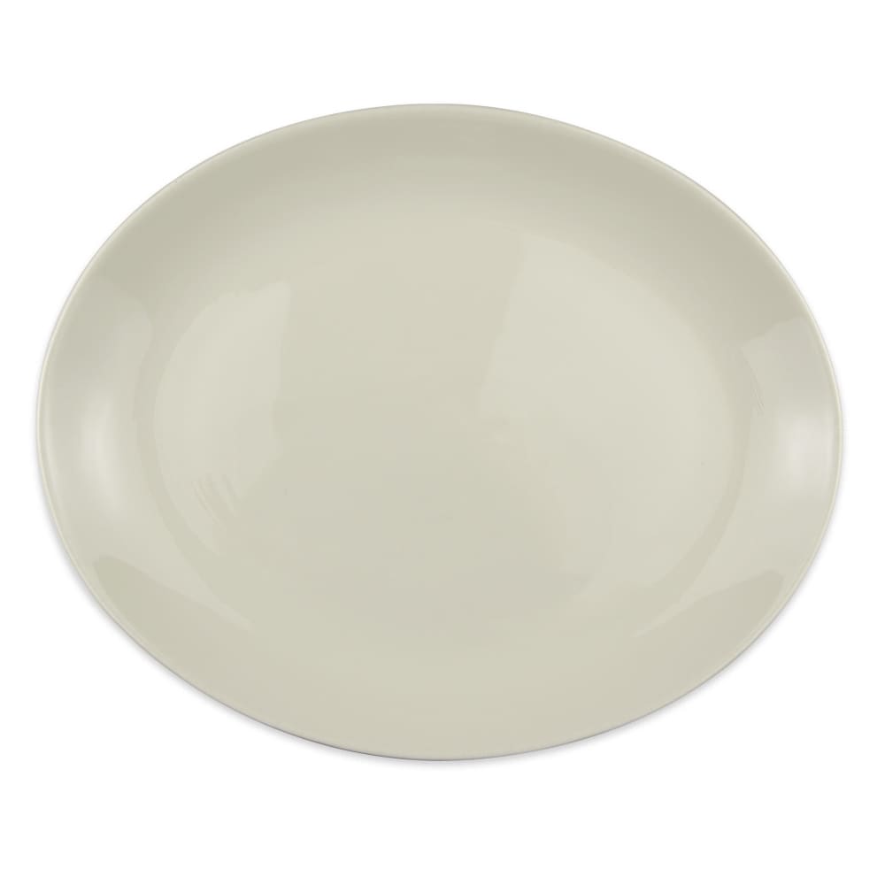 Homer Laughlin HL31500 13 1/8" x 10 1/2" Oval Empire Platter - China, Ivory