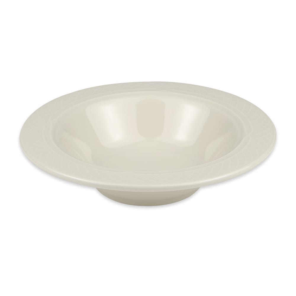 Homer Laughlin HL3417000 10 1/2 oz Round Gothic Blanc Grapefruit Bowl - China, Ivory