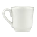 Homer Laughlin HL6546000 8 oz Pristine Tea Cup - China, Ameriwhite thumbnail 2