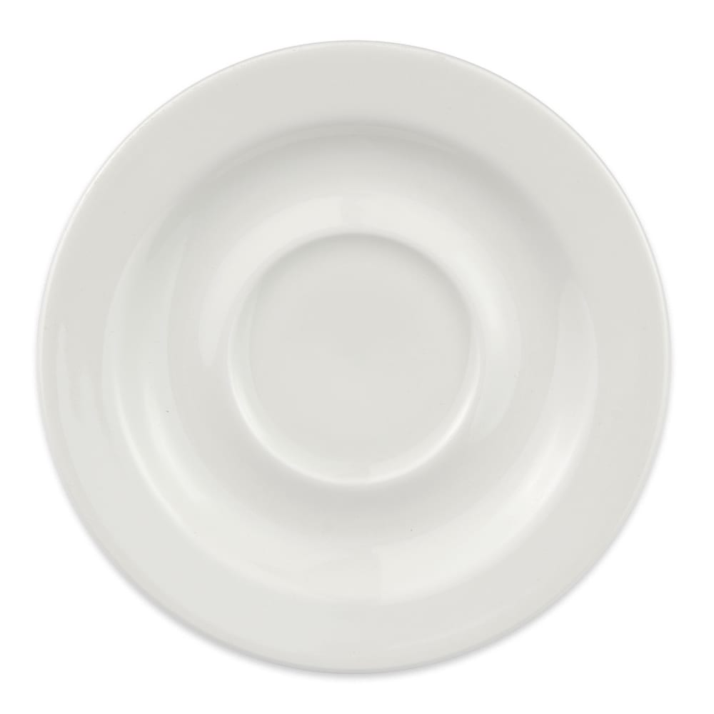 Homer Laughlin HL6556000 5 3/4" Round Pristine Saucer - China, Ameriwhite