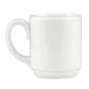 Homer Laughlin HL6716000 9 oz Pristine Mug - China, Ameriwhite thumbnail 2