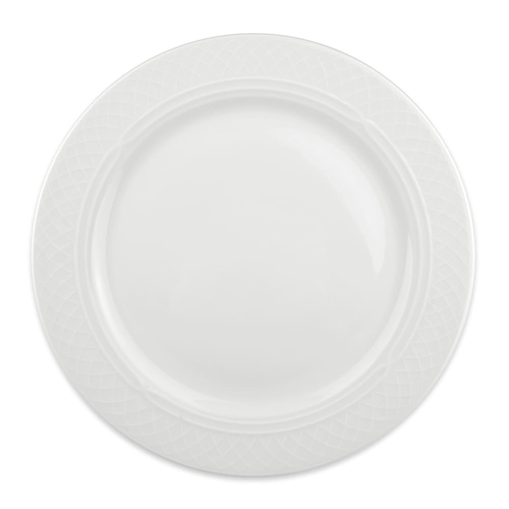 Homer Laughlin HL8796900 10 1/2" Round Kensington Plate - China, Ameriwhite