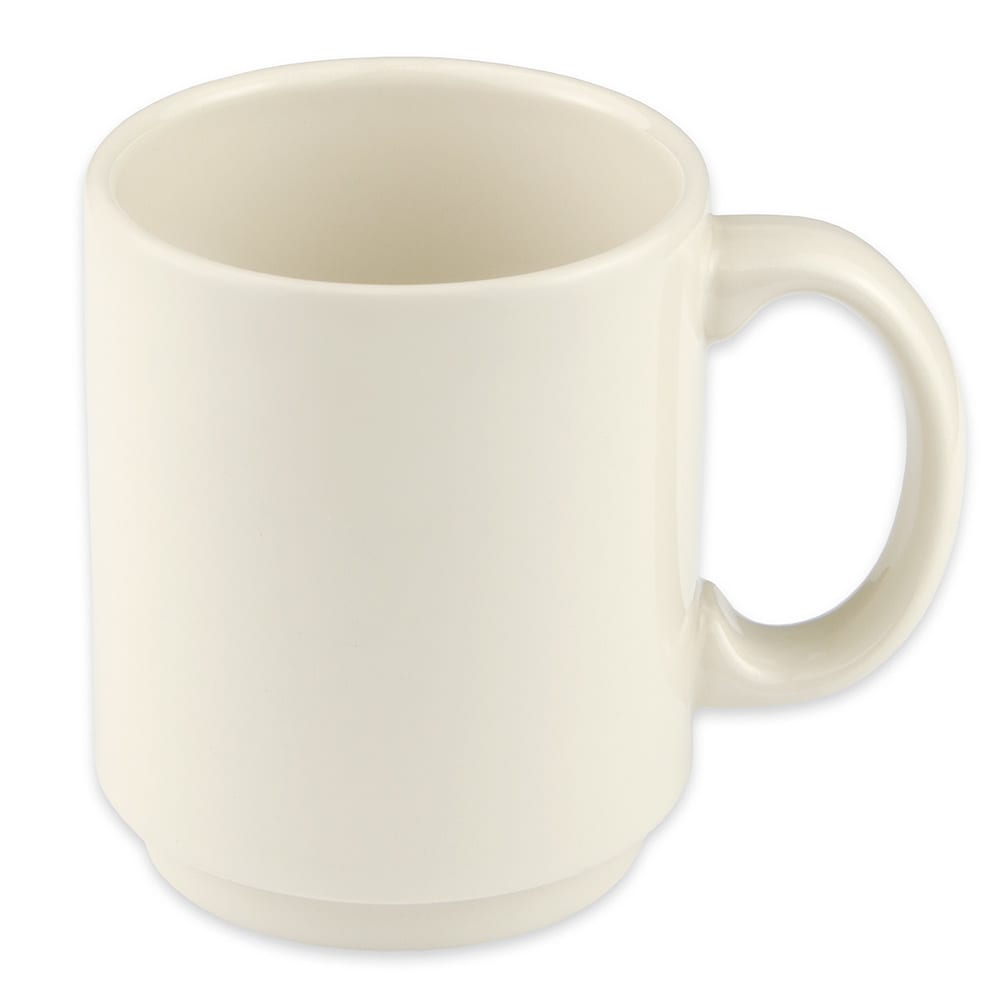 Homer Laughlin HL90400 11 1/2 oz Embassy Mug - China, Ivory
