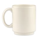 Homer Laughlin HL90400 11 1/2 oz Embassy Mug - China, Ivory thumbnail 2
