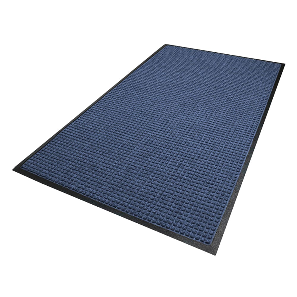 M+A Matting Waterhog Squares Classic Entrance Mat w/ Smooth Backing, 3' x 10', Navy (20061310170)
