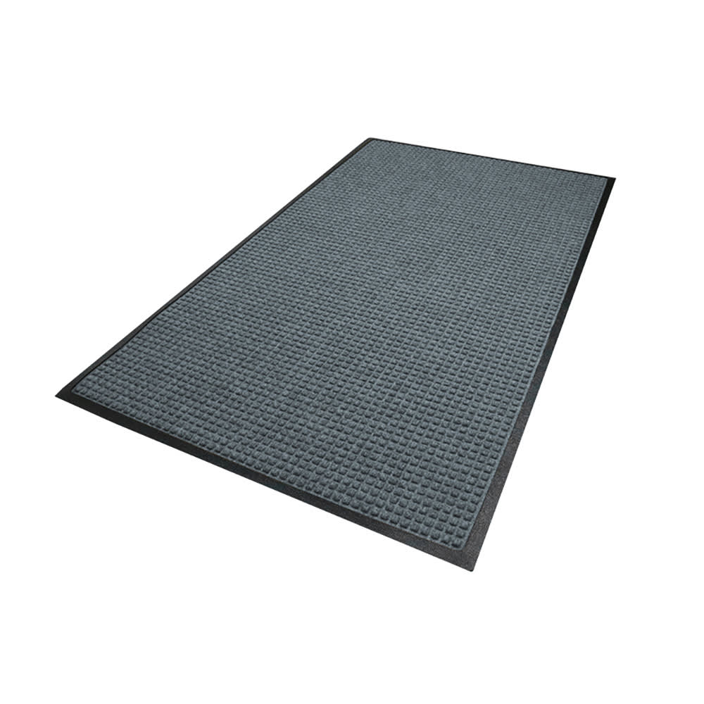 M+A Matting Waterhog Squares Classic Entrance Mat w/ Smooth Backing, 3' x 4', Charcoal (2005434170)