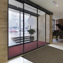 M+A Matting Waterhog Squares Classic Entrance Mat w/ Smooth Backing, 4' x 6', Dark Brown (2005246170) thumbnail 3